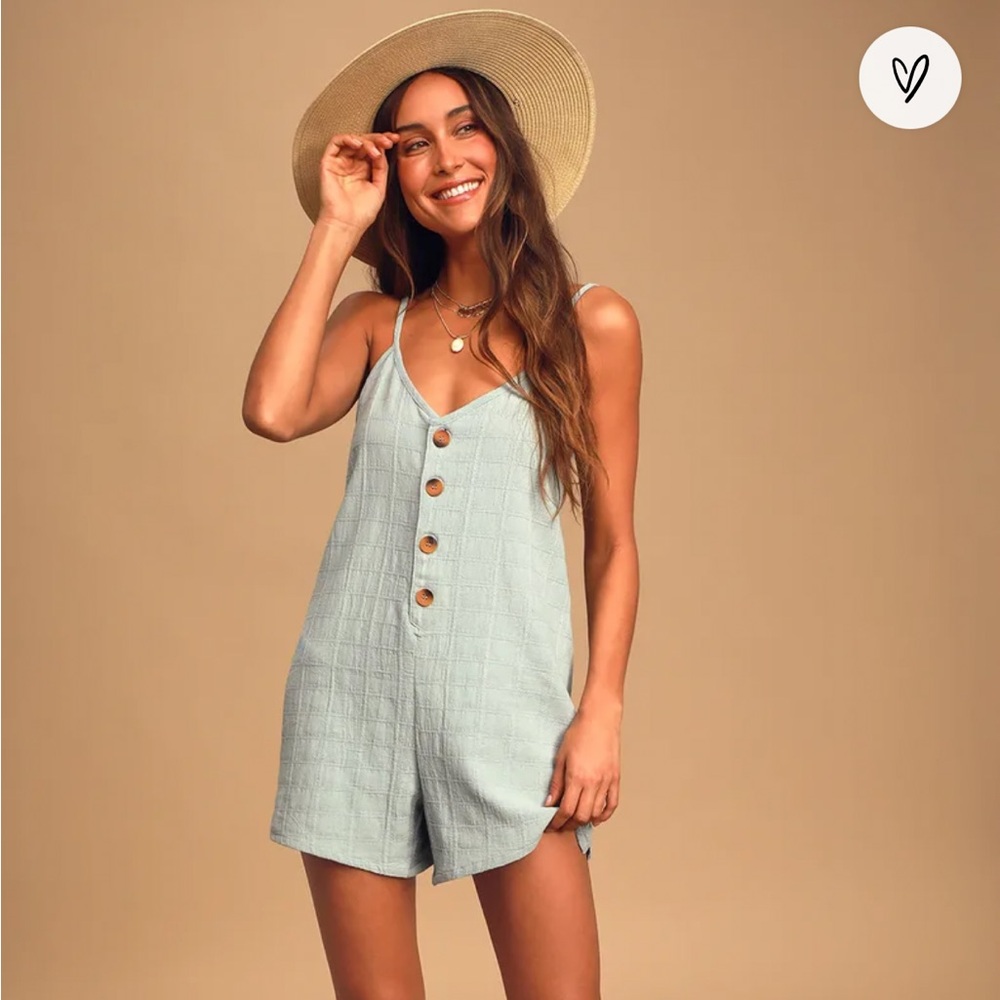 Dusty Blue Romper
